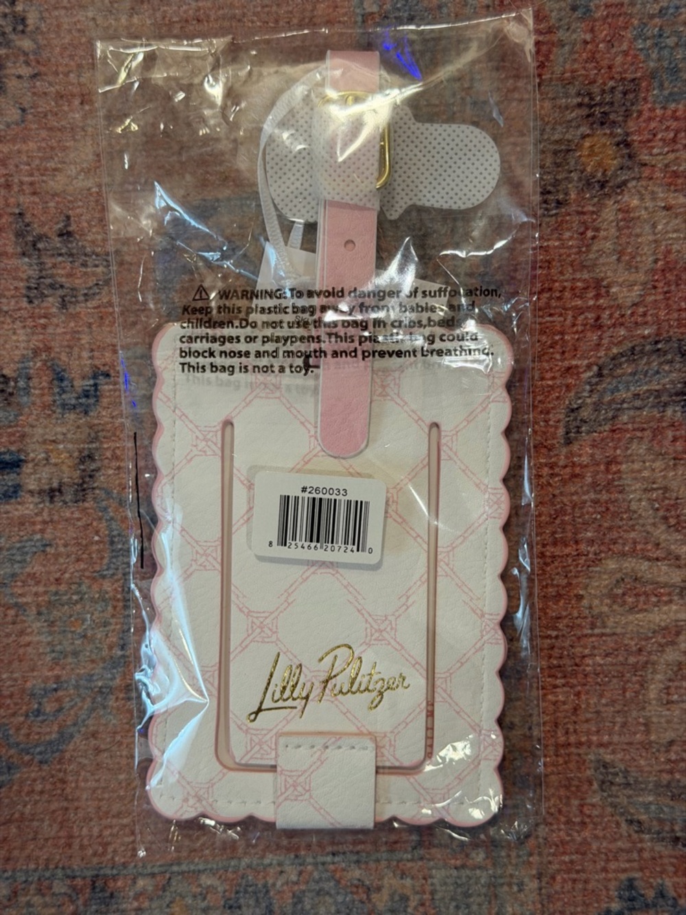 Brand New Lilly Pulitzer Baggage Tag in Multi Lilly Garden Home - Picture 6 of 7